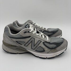 New Balance 990 v4‎ Gray White Running Shoes Sneakers Women's Size 8.5 Retro
